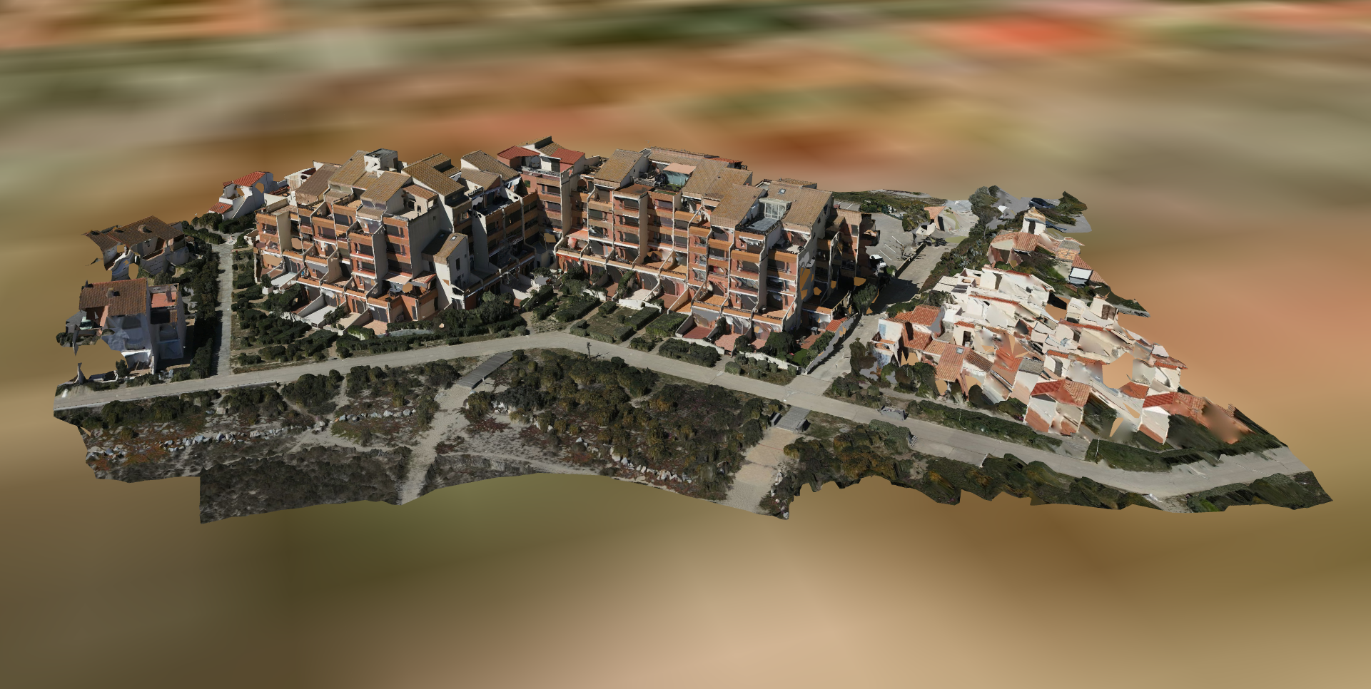 Modèle 3D quartier - OrizonDrone